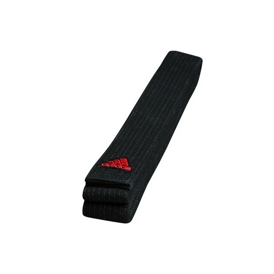Ceinture noire Adidas champion logo rouge