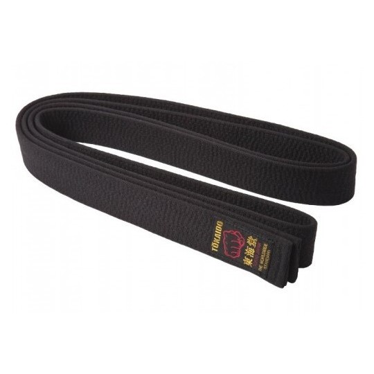 Ceinture noire TOKAIDO frabriquée au JAPON