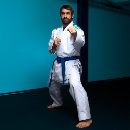 Kimono Karaté REVOFLEX Adidas Bandes Bleues ou Rouges