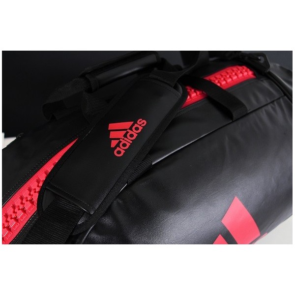 Sac d'entrainement 2 en 1 adidas NOIR/ROUGE SHOCK