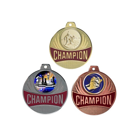Médaille CHAMPION ARGENT - Q020A